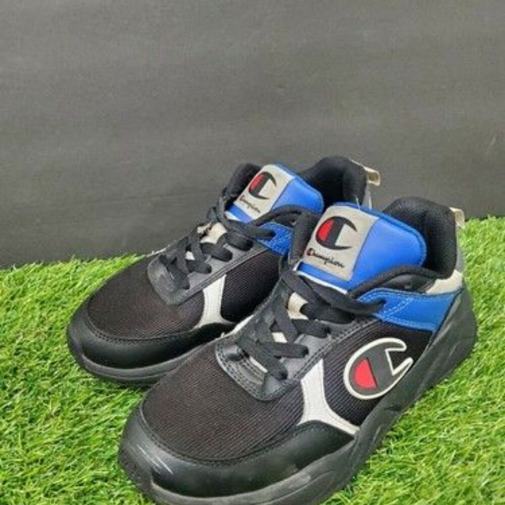Champion Youth 93Eighteen Black Blue Red Athletic Shoe Size 5 CPS10325Y